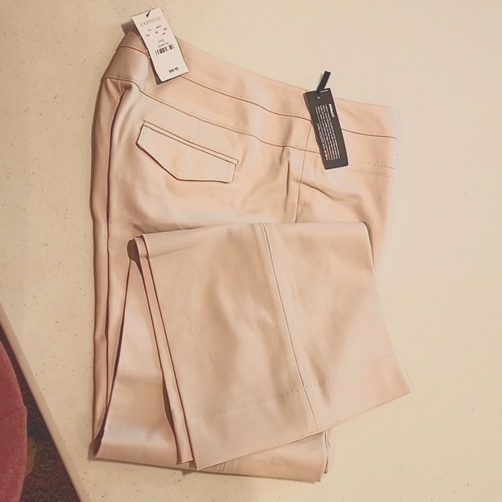 NWT Express Editor Pants. Tan